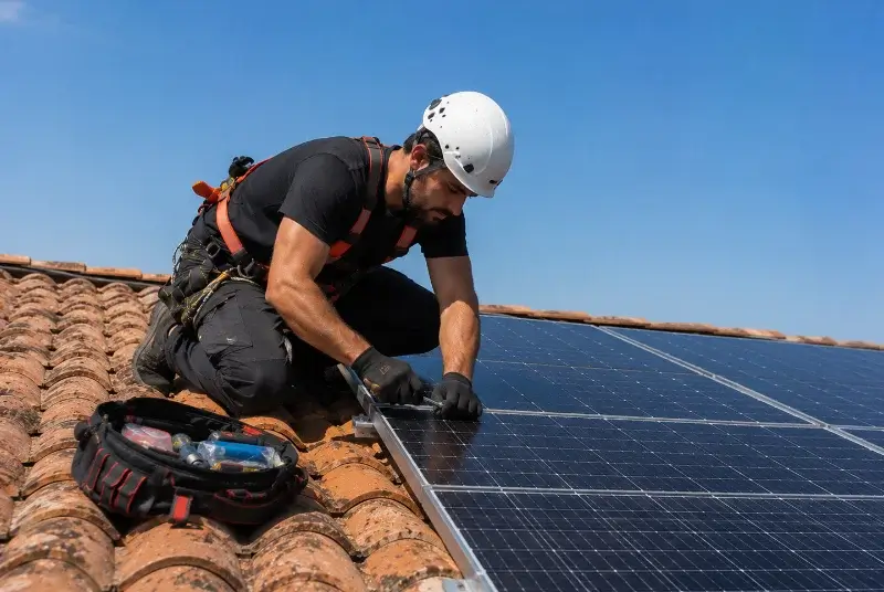 Maintenance et monitoring de panneaux solaires à Yvoire