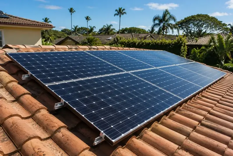 Installation de panneaux solaires à Yvoire